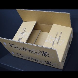 新潟産米用 段ボールケース (米俵柄)