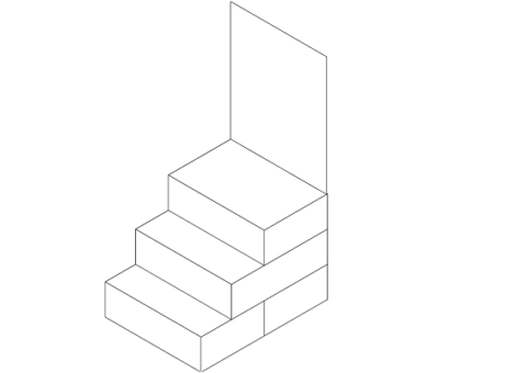 店舗什器_ModelC (ひな壇)